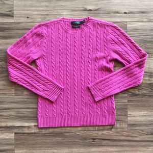 Lauren Ralph Lauren Pink Cashmere Sweater